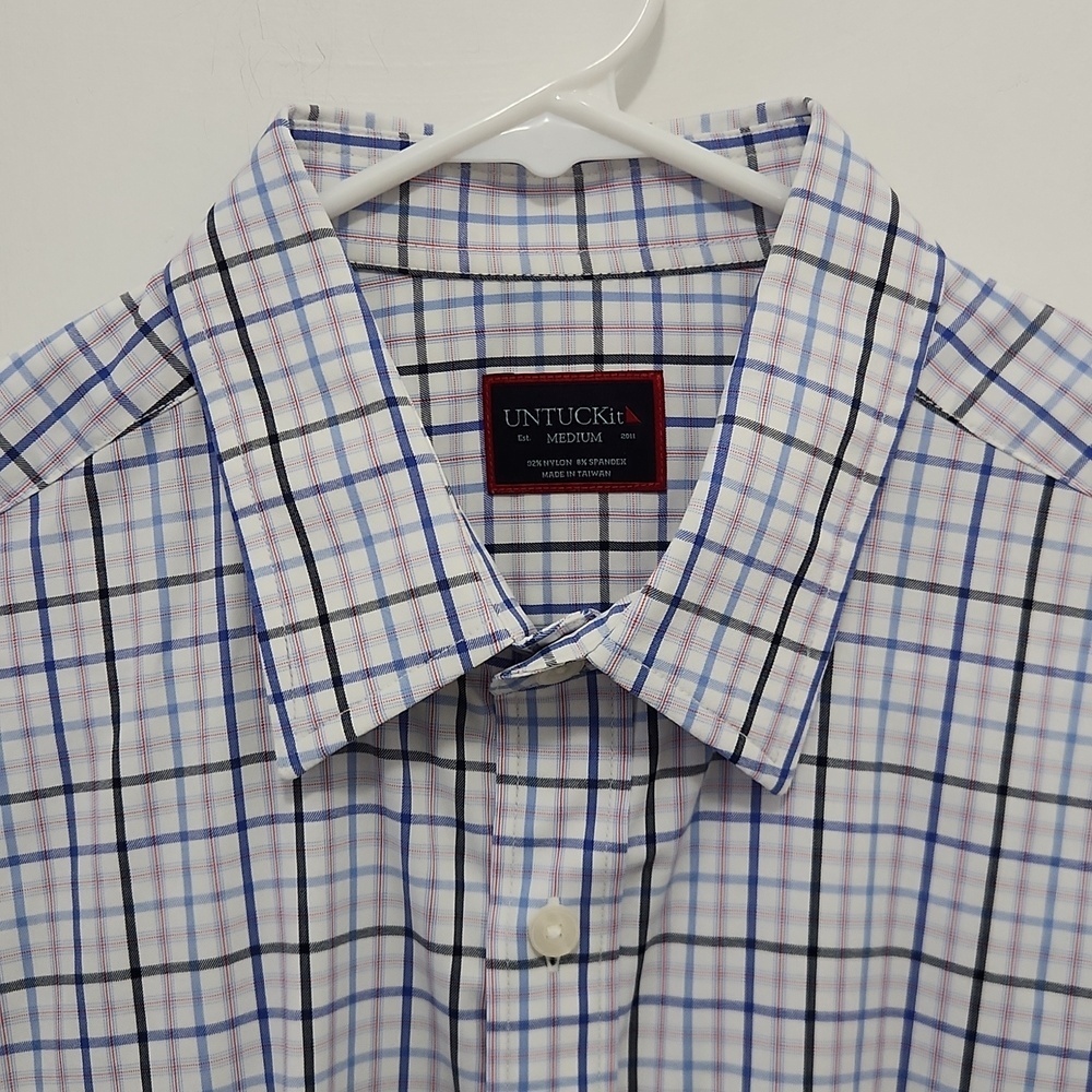 UNTUCKit Button Down Dress Shirt Size Medium - Picture 4 of 12